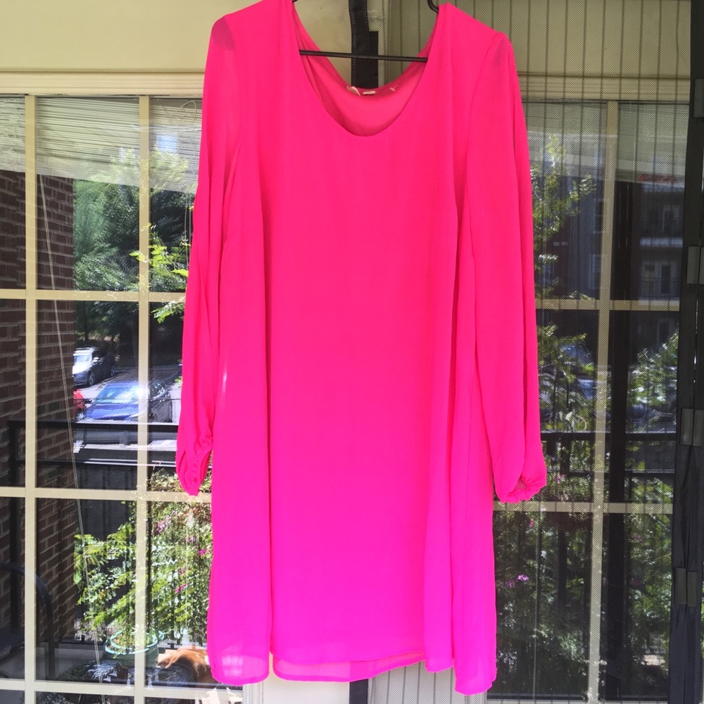 Hot Pink Split Sleeved Tunic